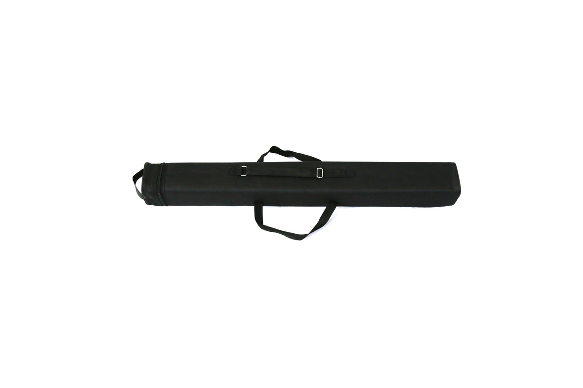 Entry-level retractable banner stand with spring-loaded aluminum base