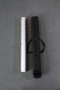 Entry-level retractable banner stand with spring-loaded aluminum base