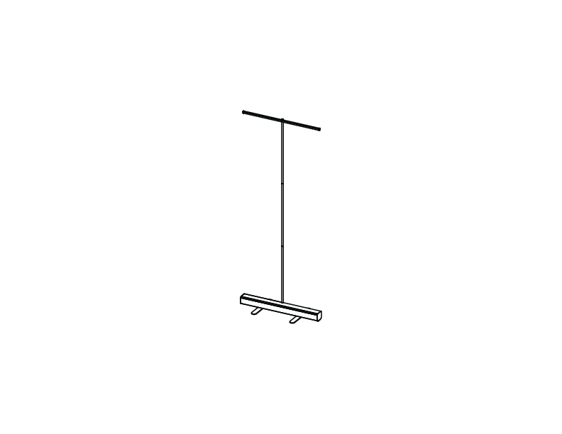 Entry-level retractable banner stand with spring-loaded aluminum base