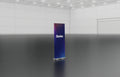 Entry-level retractable banner stand with spring-loaded aluminum base