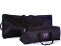 10-foot straight backwall with aluminum frame and single-sided pillowcase fabric and graphic-wrapped table