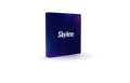 Pop-up 8-foot straight display with silicon-edge fabric graphics