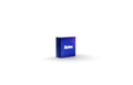 Small display table with backlit wrap-around graphic