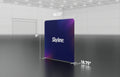 8-foot straight backwall display with aluminum frame and single-sided pillowcase graphic