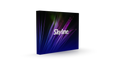 Pop-up 10-foot straight display with pre-attached seamless fabric