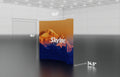 Pop-up 10-foot curved display with pre-attached seamless fabric