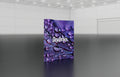 Pop-up 8-foot curved display with pre-attached seamless fabric