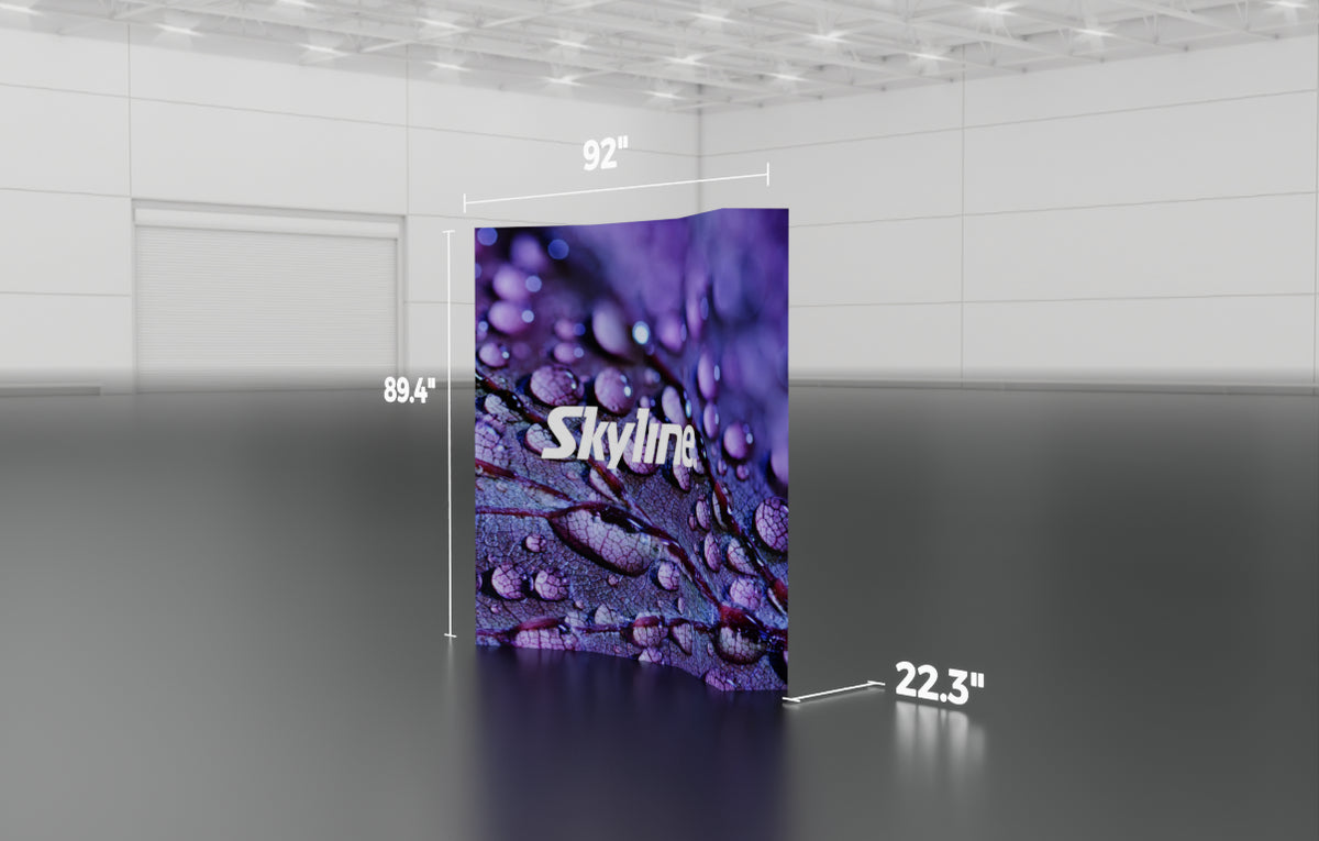 TW Fabric Pop-Up 8' Curved