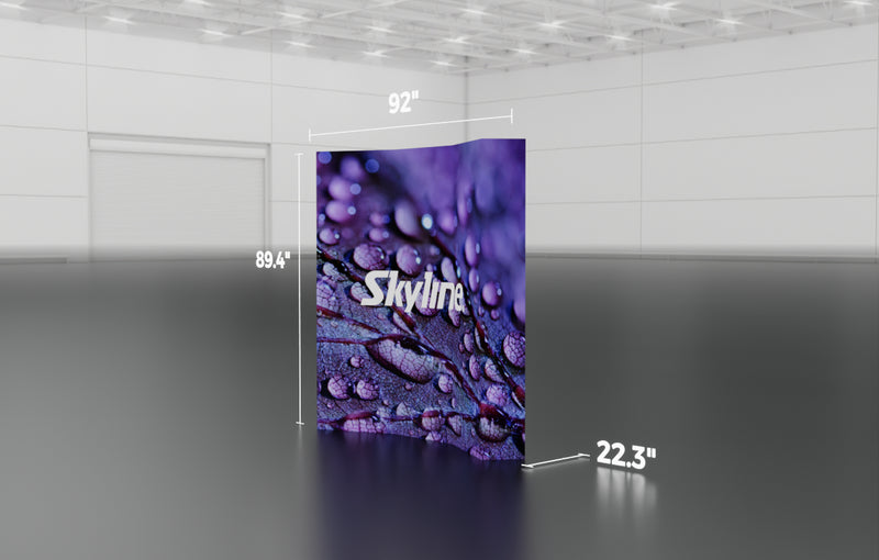 TW Fabric Pop-Up 8' Curved
