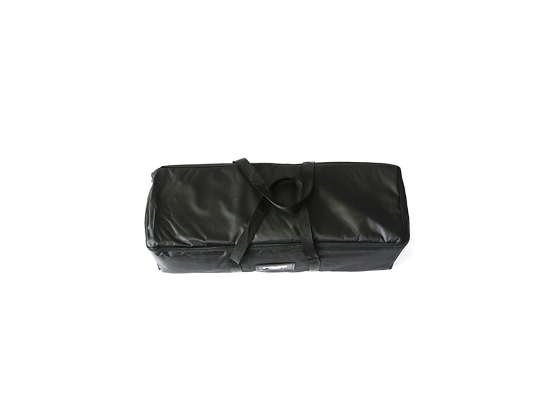 10-foot straight backwall display with aluminum frame and single-sided pillowcase graphic